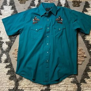Cowboy Pearl button down “The Last Ride”